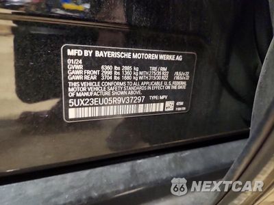Zdjęcie 13 z 13 samochodu: 2024 BMW X5 XDRIVE40I VIN:5UX23EU05R9V37297 - miniatura