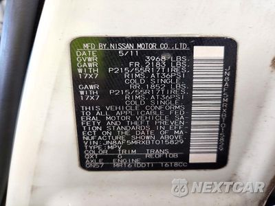 Zdjęcie 12 z 12 samochodu: 2011 NISSAN JUKE S VIN:JN8AF5MRXBT015829 - miniatura