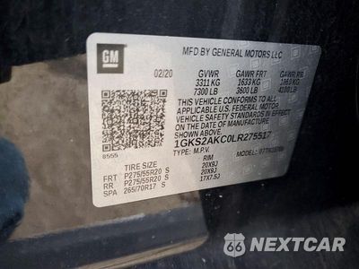 Zdjęcie 13 z 13 samochodu: 2020 GMC YUKON SLE VIN:1GKS2AKC0LR275517 - miniatura