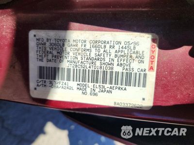 Zdjęcie 13 z 13 samochodu: 1996 TOYOTA TERCEL DX VIN:JT2BC52L4T0181038 - miniatura