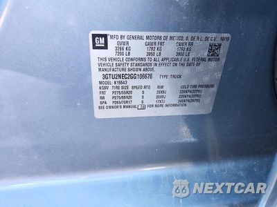 Zdjęcie 12 z 12 samochodu: 2016 GMC SIERRA K1500 SLT VIN:3GTU2NEC2GG106676 - miniatura