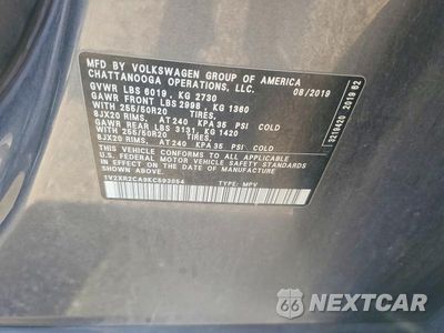 Zdjęcie 13 z 13 samochodu: 2019 VOLKSWAGEN ATLAS SE VIN:1V2XR2CA9KC593054 - miniatura