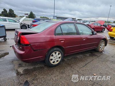 Trzecie zdjęcie samochodu z tyłu: 2003 HONDA CIVIC EX VIN:1HGES26713L010640 - miniatura