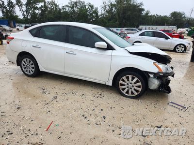Czwarte zdjęcie samochodu z boku: 2014 NISSAN SENTRA S VIN:3N1AB7AP2EL633583 - miniatura