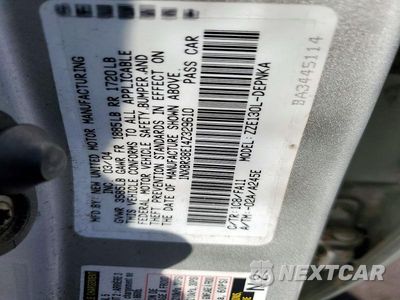 Zdjęcie 13 z 13 samochodu: 2004 TOYOTA COROLLA LE VIN:1NXBR38E14Z329610 - miniatura