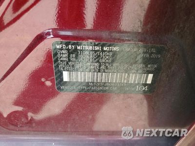 Zdjęcie 12 z 12 samochodu: 2019 MITSUBISHI MIRAGE G4 ES VIN:ML32F3FJ8KHF13743 - miniatura