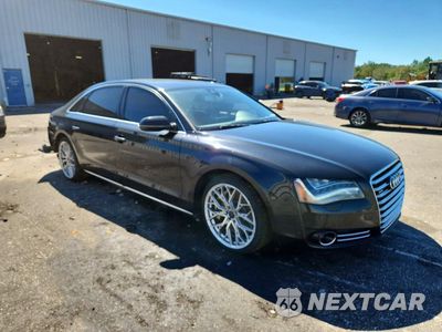 Czwarte zdjęcie samochodu z boku: 2011 AUDI A8 L QUATTRO VIN:WAURVAFDXBN021286 - miniatura