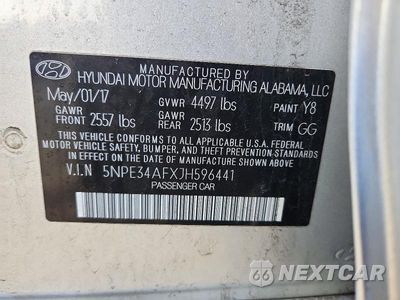 Zdjęcie 12 z 12 samochodu: 2018 HYUNDAI SONATA SEL VIN:5NPE34AFXJH596441 - miniatura