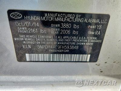 Zdjęcie 12 z 12 samochodu: 2015 HYUNDAI ELANTRA SE VIN:5NPDH4AE9FH593848 - miniatura