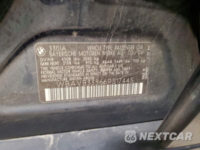 Zdjęcie 12 z 12 samochodu: 2006 BMW 330 I VIN:WBAVB33566PS17445 - miniatura