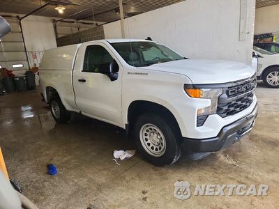 Czwarte zdjęcie samochodu z boku: 2023 CHEVROLET SILVERADO C1500 VIN:3GCNAAEK5PG342665 - miniatura