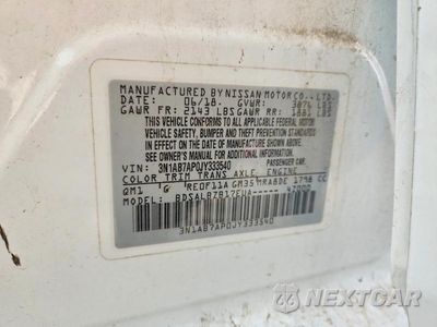 Zdjęcie 13 z 13 samochodu: 2018 NISSAN SENTRA S VIN:3N1AB7AP0JY333540 - miniatura