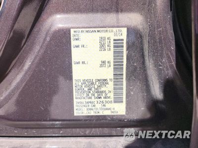 Zdjęcie 12 z 12 samochodu: 2014 NISSAN ALTIMA 2.5 SV VIN:1N4AL3AP6EC326308 - miniatura