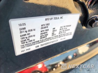 Zdjęcie 13 z 13 samochodu: 2026 TESLA MODEL Y VIN:7SAYGDEE4TA591224 - miniatura