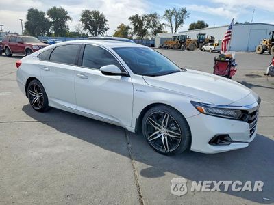 Czwarte zdjęcie samochodu z boku: 2022 HONDA ACCORD TOURING HYBRID VIN:1HGCV3F97NA024918 - miniatura