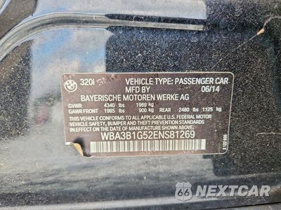Zdjęcie 12 z 12 samochodu: 2014 BMW 320 I VIN:WBA3B1G52ENS81269 - miniatura