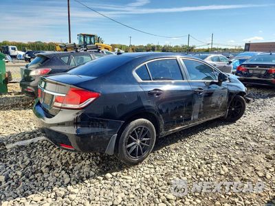 Trzecie zdjęcie samochodu z tyłu: 2013 HONDA CIVIC EXL VIN:19XFB2F99DE212480 - miniatura