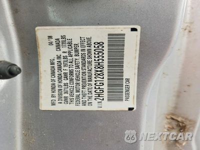 Zdjęcie 13 z 13 samochodu: 2008 HONDA CIVIC EX VIN:2HGFG128X8H555058 - miniatura