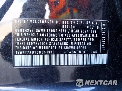 Zdjęcie 12 z 12 samochodu: 2016 VOLKSWAGEN GOLF GTI VIN:3VW4T7AU1GM051918 - miniatura