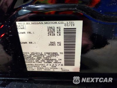 Zdjęcie 12 z 12 samochodu: 2019 NISSAN ALTIMA SL VIN:1N4BL4EV4KC212578 - miniatura