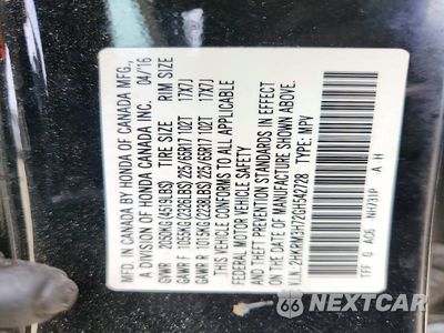Zdjęcie 14 z 14 samochodu: 2016 HONDA CR-V EXL VIN:2HKRM3H72GH542728 - miniatura