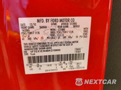Zdjęcie 12 z 12 samochodu: 2011 FORD F150 SUPER CAB VIN:1FTEX1EM4BKD18889 - miniatura