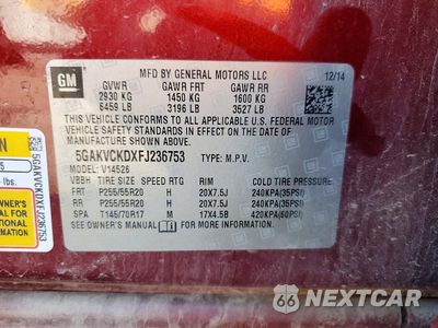 Zdjęcie 13 z 13 samochodu: 2015 BUICK ENCLAVE VIN:5GAKVCKDXFJ236753 - miniatura