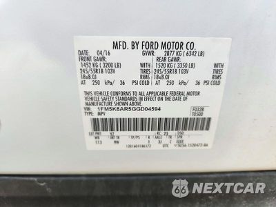 Zdjęcie 13 z 13 samochodu: 2016 FORD EXPLORER POLICE INTERCEPTOR VIN:1FM5K8AR5GGD04594 - miniatura