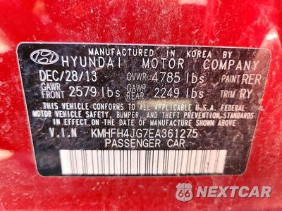 Zdjęcie 13 z 13 samochodu: 2014 HYUNDAI AZERA LIMITED VIN:KMHFH4JG7EA361275 - miniatura