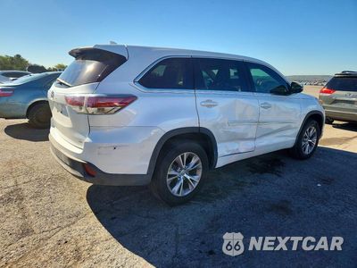 Trzecie zdjęcie samochodu z tyłu: 2015 TOYOTA HIGHLANDER LE PLUS VIN:5TDZKRFH6FS070837 - miniatura