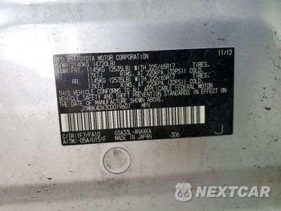 Zdjęcie 12 z 12 samochodu: 2012 TOYOTA RAV4 BASE VIN:JTMBK4DV3CD019607 - miniatura