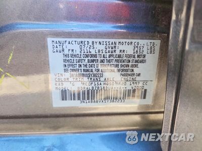 Zdjęcie 12 z 12 samochodu: 2025 NISSAN SENTRA S VIN:3N1AB8BVXSY382233 - miniatura