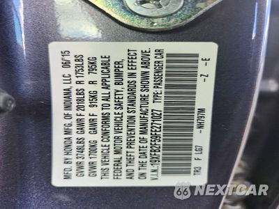Zdjęcie 13 z 13 samochodu: 2015 HONDA CIVIC LX VIN:19XFB2F59FE271027 - miniatura