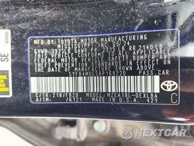 Zdjęcie 12 z 12 samochodu: 2024 TOYOTA COROLLA LE VIN:5YFB4MDE5RP169220 - miniatura