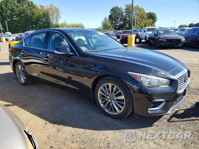 Czwarte zdjęcie samochodu z boku: 2018 INFINITI Q50 3.0T LUXE VIN:JN1EV7AR2JM432356 - miniatura