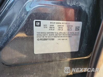 Zdjęcie 12 z 12 samochodu: 2015 CHEVROLET CRUZE LT VIN:1G1PE5SB0F7157080 - miniatura