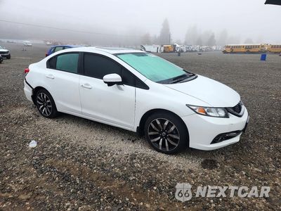 Czwarte zdjęcie samochodu z boku: 2015 HONDA CIVIC EXL VIN:19XFB2F95FE214021 - miniatura