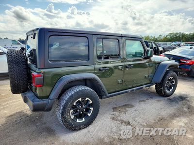 Trzecie zdjęcie samochodu z tyłu: 2024 JEEP WRANGLER RUBICON 4XE VIN:1C4RJXR68RW193190 - miniatura