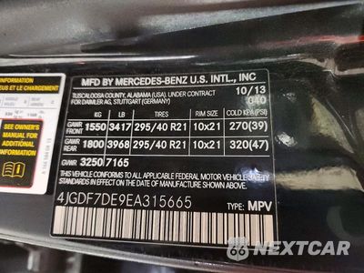 Zdjęcie 13 z 13 samochodu: 2014 MERCEDES-BENZ GL 550 4MATIC VIN:4JGDF7DE9EA315665 - miniatura
