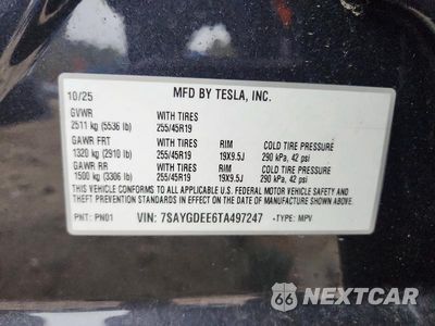 Zdjęcie 13 z 13 samochodu: 2026 TESLA MODEL Y VIN:7SAYGDEE6TA497247 - miniatura