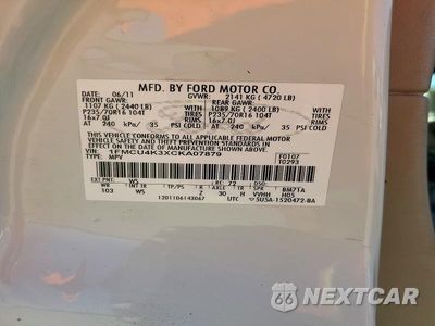 Zdjęcie 14 z 14 samochodu: 2012 FORD ESCAPE HYBRID VIN:1FMCU4K3XCKA07879 - miniatura