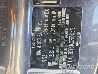 Zdjęcie 12 z 12 samochodu: 2023 KIA FORTE GT LINE VIN:3KPF54ADXPE562879 - miniatura
