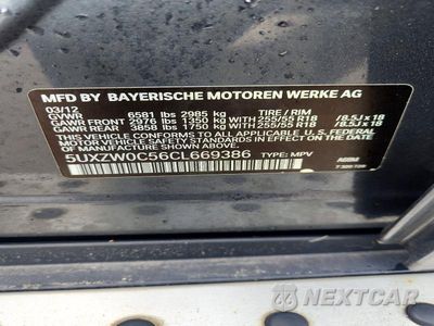 Zdjęcie 13 z 13 samochodu: 2012 BMW X5 XDRIVE35D VIN:5UXZW0C56CL669386 - miniatura