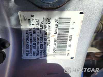 Zdjęcie 12 z 12 samochodu: 2011 HONDA CIVIC VP VIN:2HGFA1F32BH548824 - miniatura