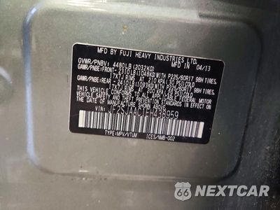 Zdjęcie 12 z 12 samochodu: 2014 SUBARU FORESTER 2.5I VIN:JF2SJAAC1EH438959 - miniatura