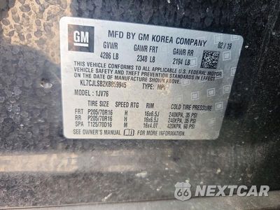 Zdjęcie 13 z 13 samochodu: 2019 CHEVROLET TRAX 1LT VIN:KL7CJLSB2KB859945 - miniatura