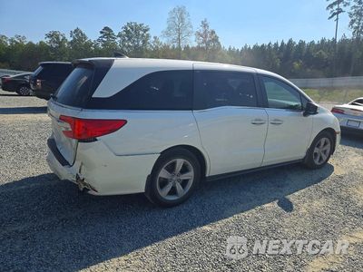 Trzecie zdjęcie samochodu z tyłu: 2019 HONDA ODYSSEY EX VIN:5FNRL6H52KB084926 - miniatura
