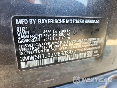 Zdjęcie 12 z 12 samochodu: 2021 BMW 330I VIN:3MW5R1J03M8B83872 - miniatura