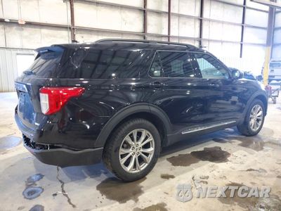 Trzecie zdjęcie samochodu z tyłu: 2020 FORD EXPLORER XLT VIN:1FMSK8DH2LGA13146 - miniatura