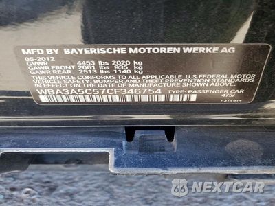 Zdjęcie 13 z 13 samochodu: 2012 BMW 328 I VIN:WBA3A5C57CF346754 - miniatura